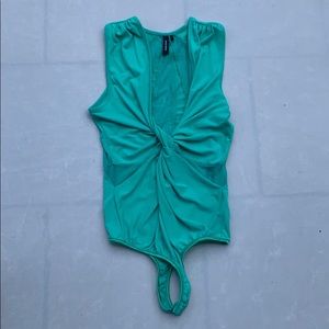 MARCIANO TURQUOISE BODY SUIT
